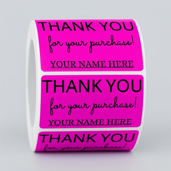 Thank You Stickers for Poshmark 2" | shipping supplies 100 pcs - Picture 2 of 3